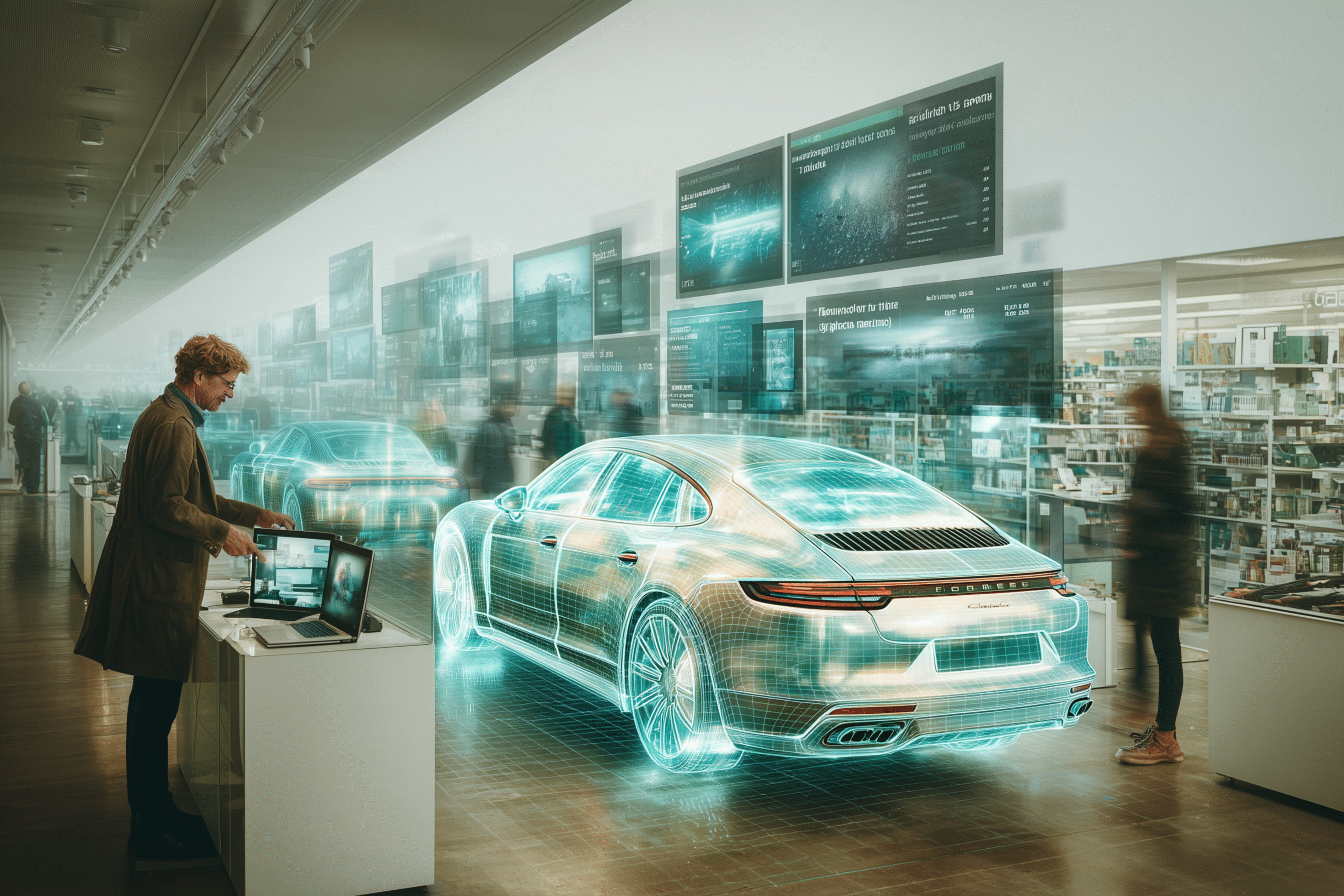 Digitale Fahrzeuganalyse im Autohaus – innovative Technologie für moderne Gutachten und Prozesse.