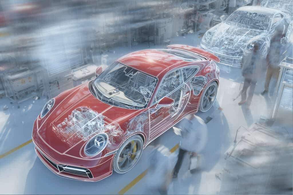 Hüsges Berater analysiert ein Fahrzeug digital