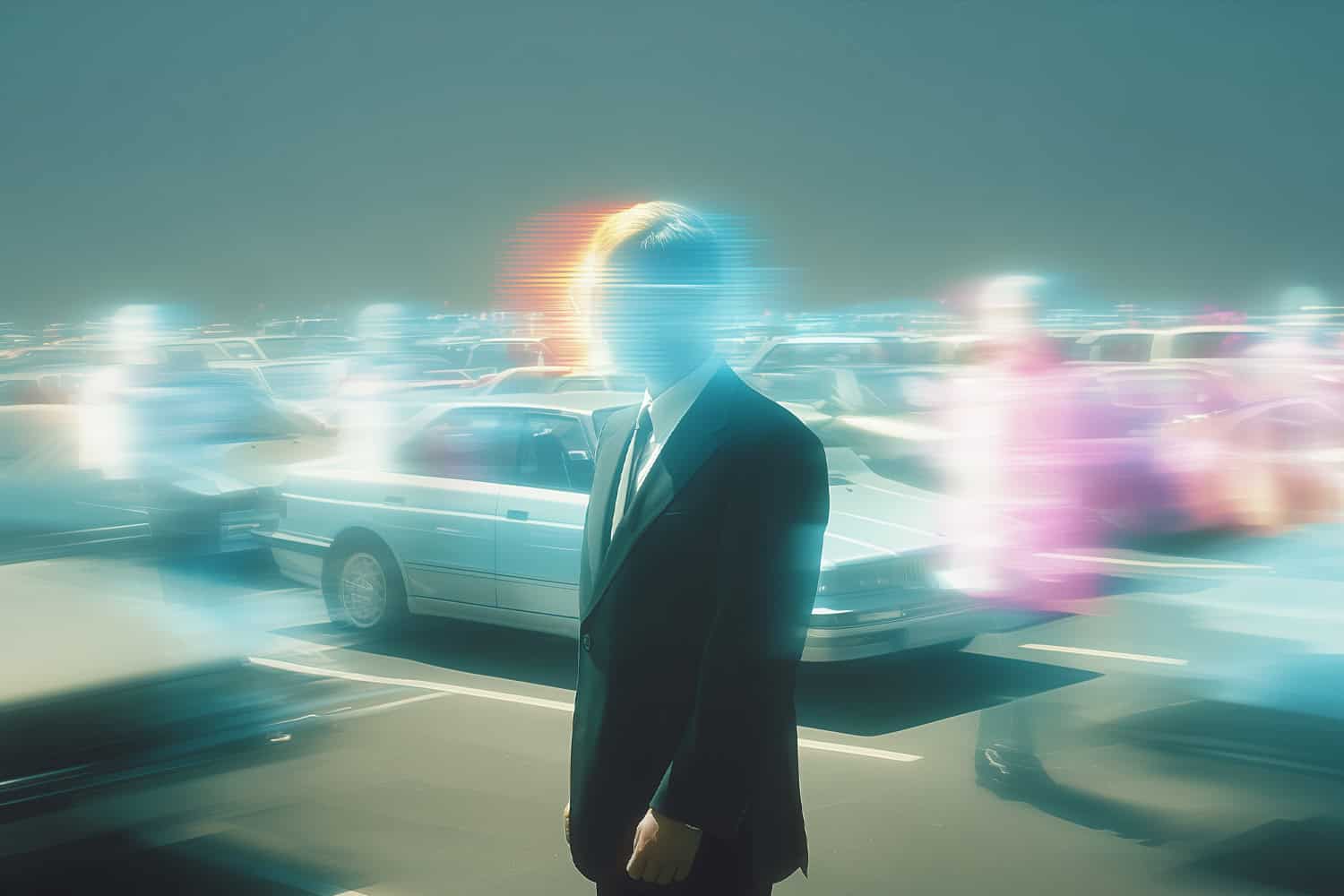 Hüsge's consultant analyzes vehicles.